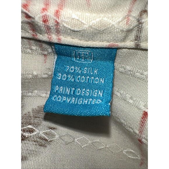 Tori Richard Shirt Men's M, Hawaiian Floral Print Short Sleeve Casual 70% Silk - Picture 7 of 7